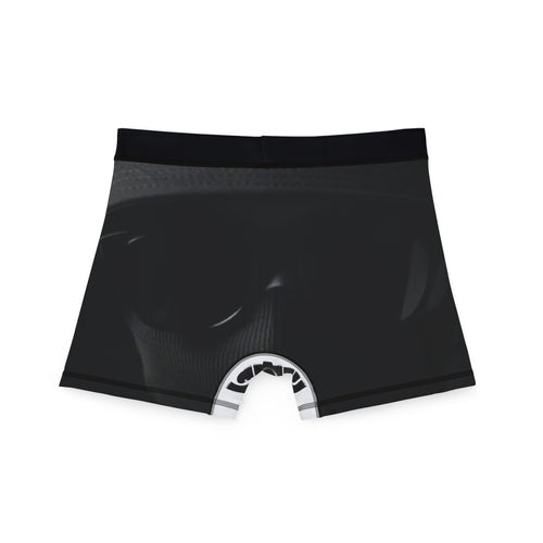 Black Graphic Boxer Briefs — Vintage Hip-Hop Photo Print
