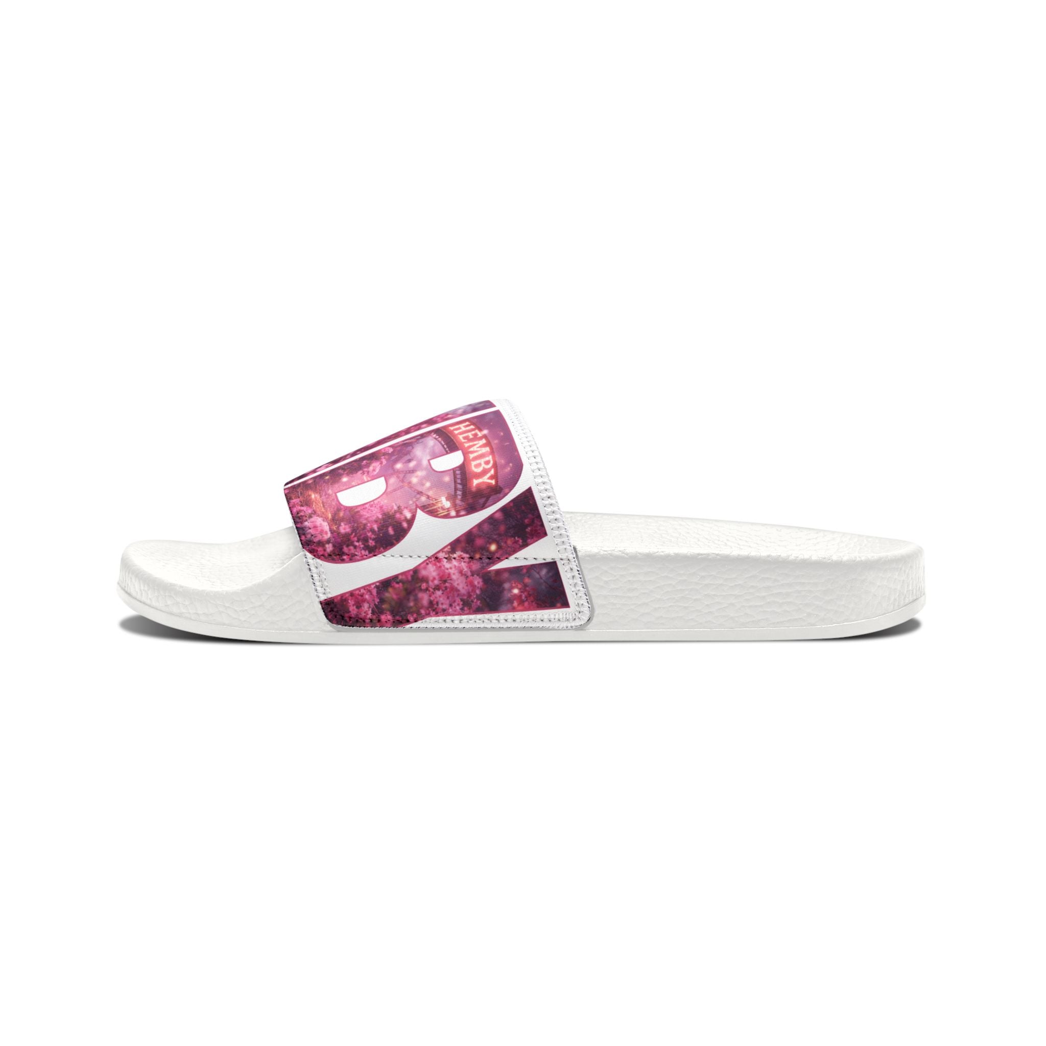 Galaxy Text Slide Sandals — Men's Removable-Strap Pool Slides
