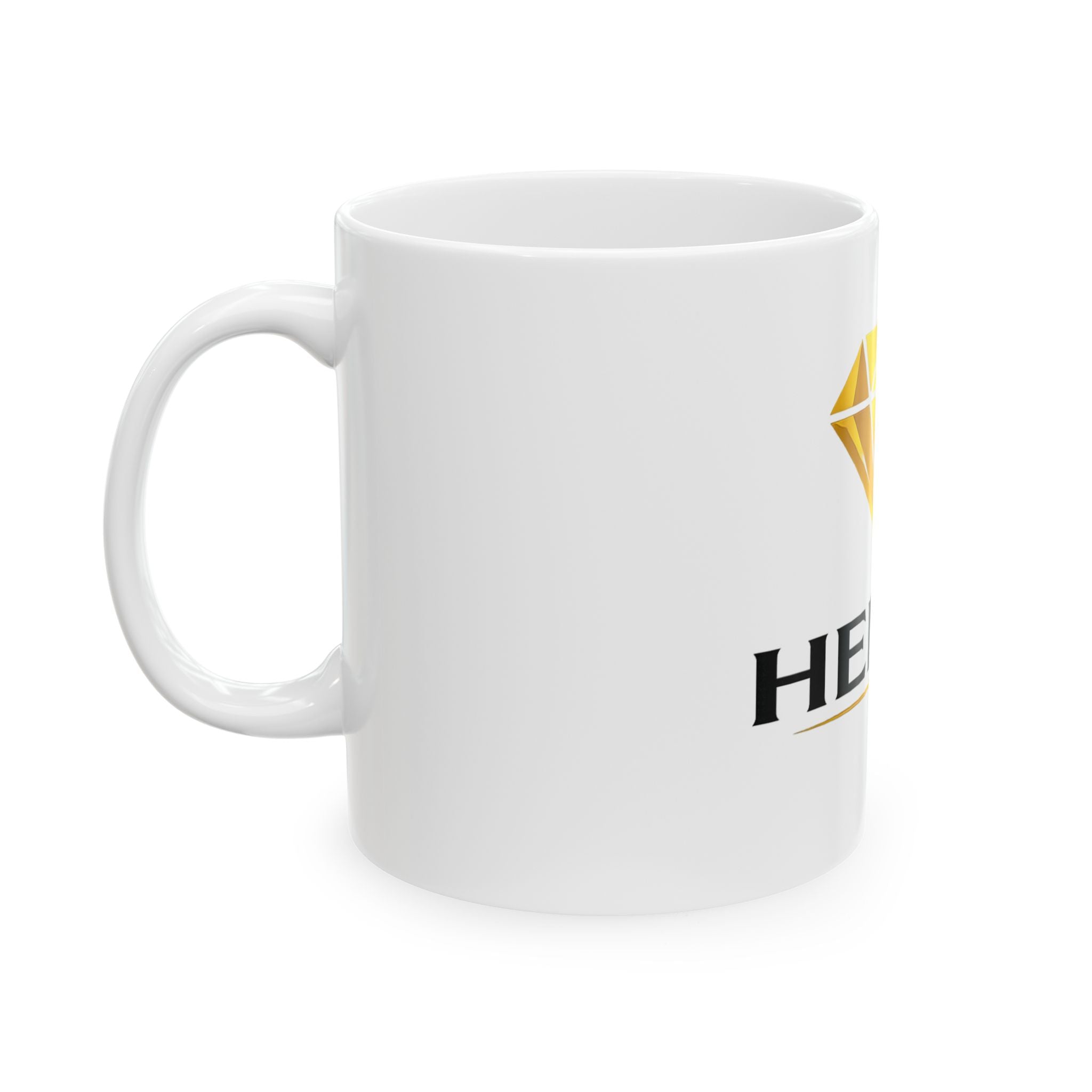 Hemby Diamond Logo Mug — Custom Ceramic Coffee Cup (11oz & 15oz)