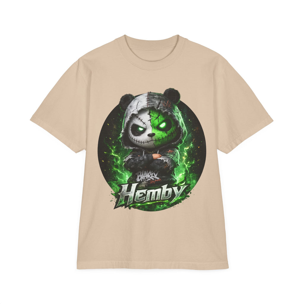 Distressed Neon Bear Graphic Sweatshirt — 'Hemby' Streetwear Crewneck