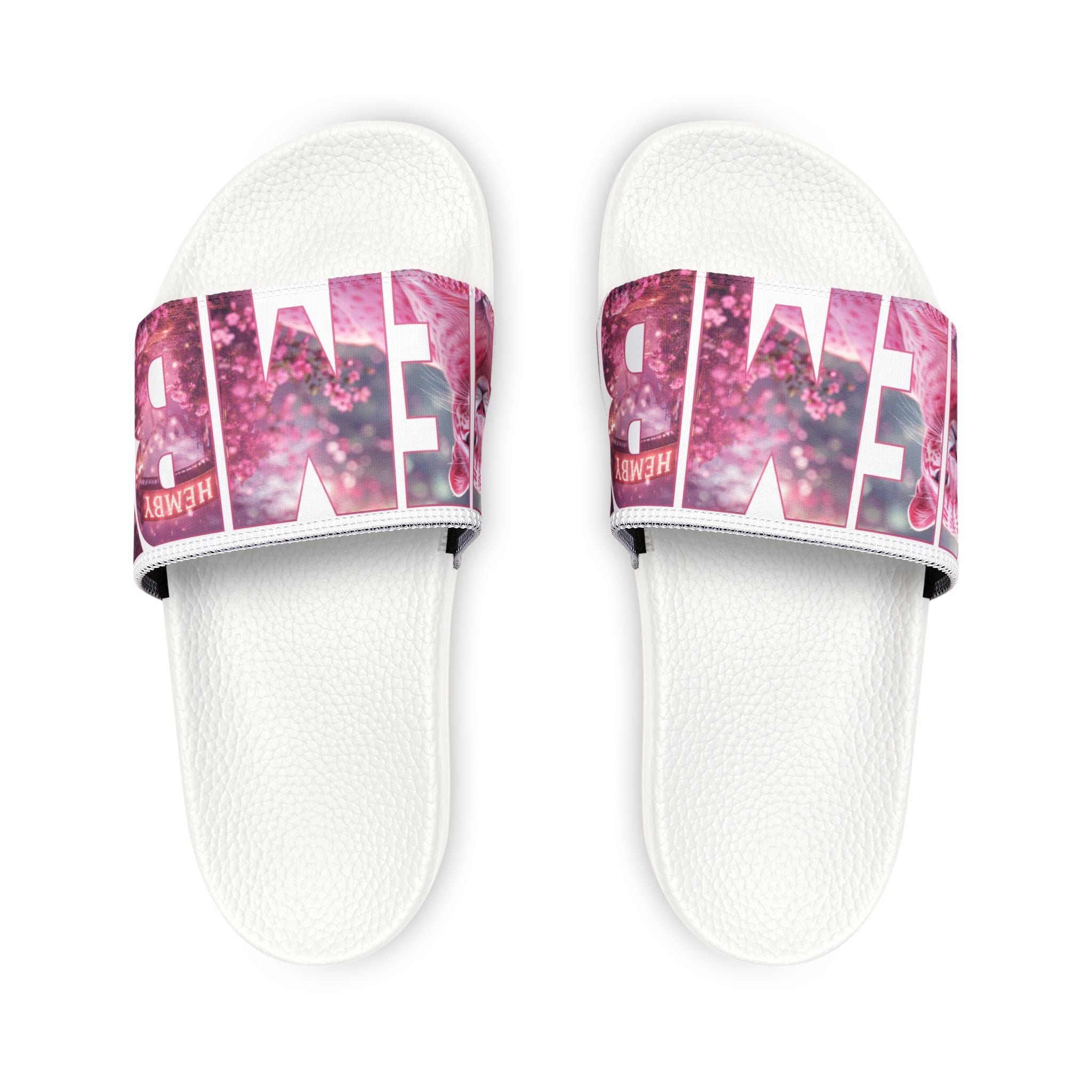Galaxy Text Slide Sandals — Men's Removable-Strap Pool Slides