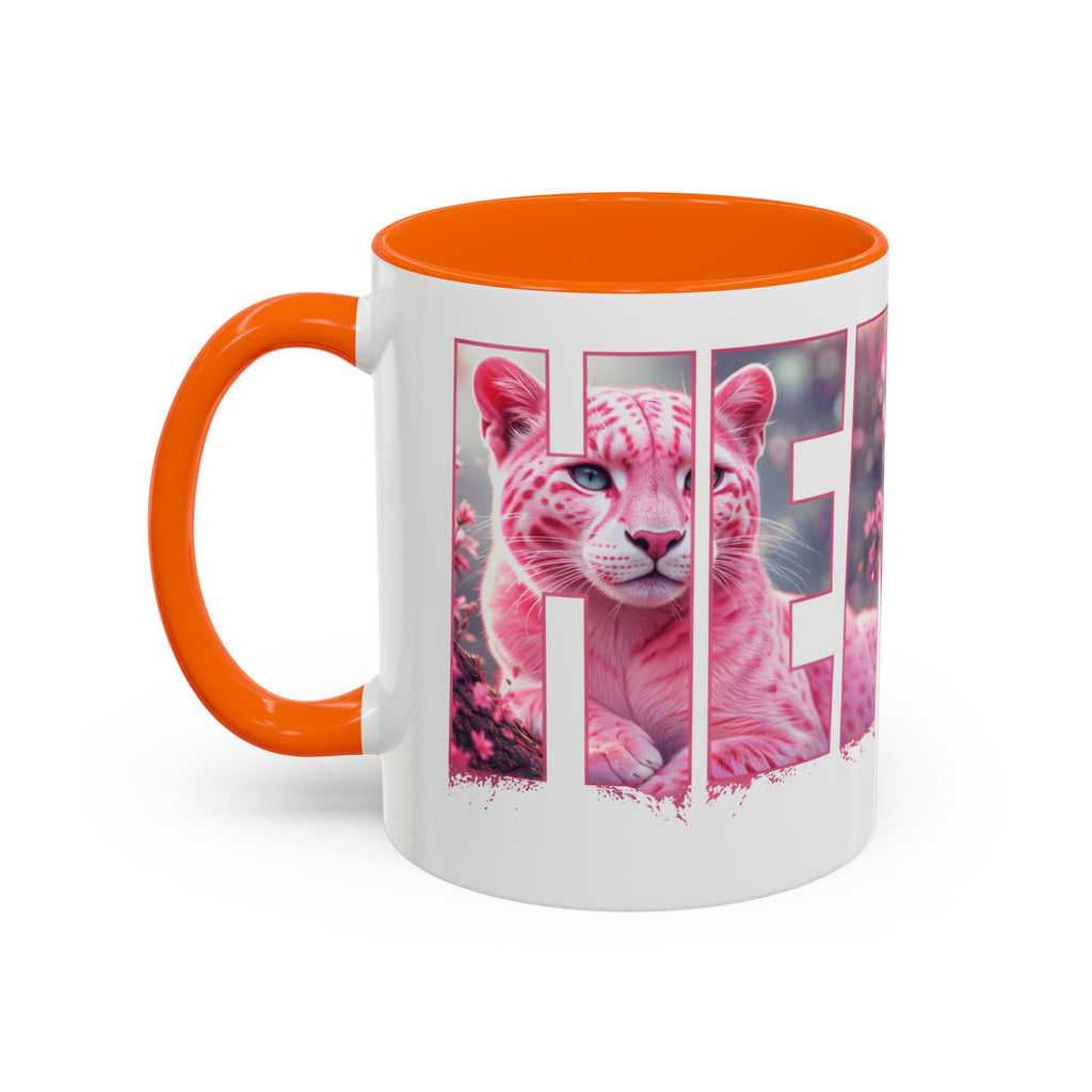 Accent Coffee Mug — 'Hemby' Floral Name Design (11/15oz)