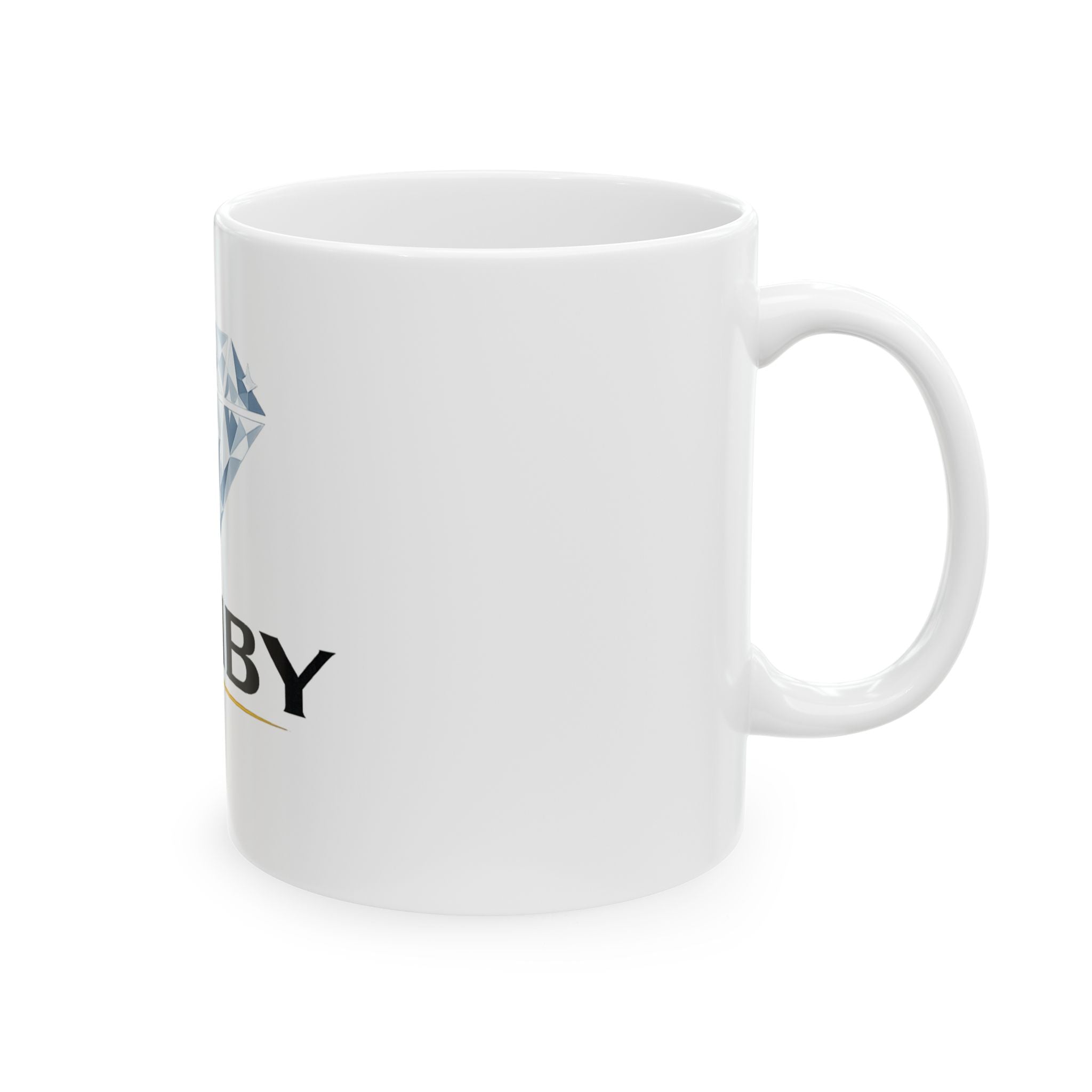 Hemby Diamond Logo Mug — Custom Ceramic Coffee Cup (11oz & 15oz)