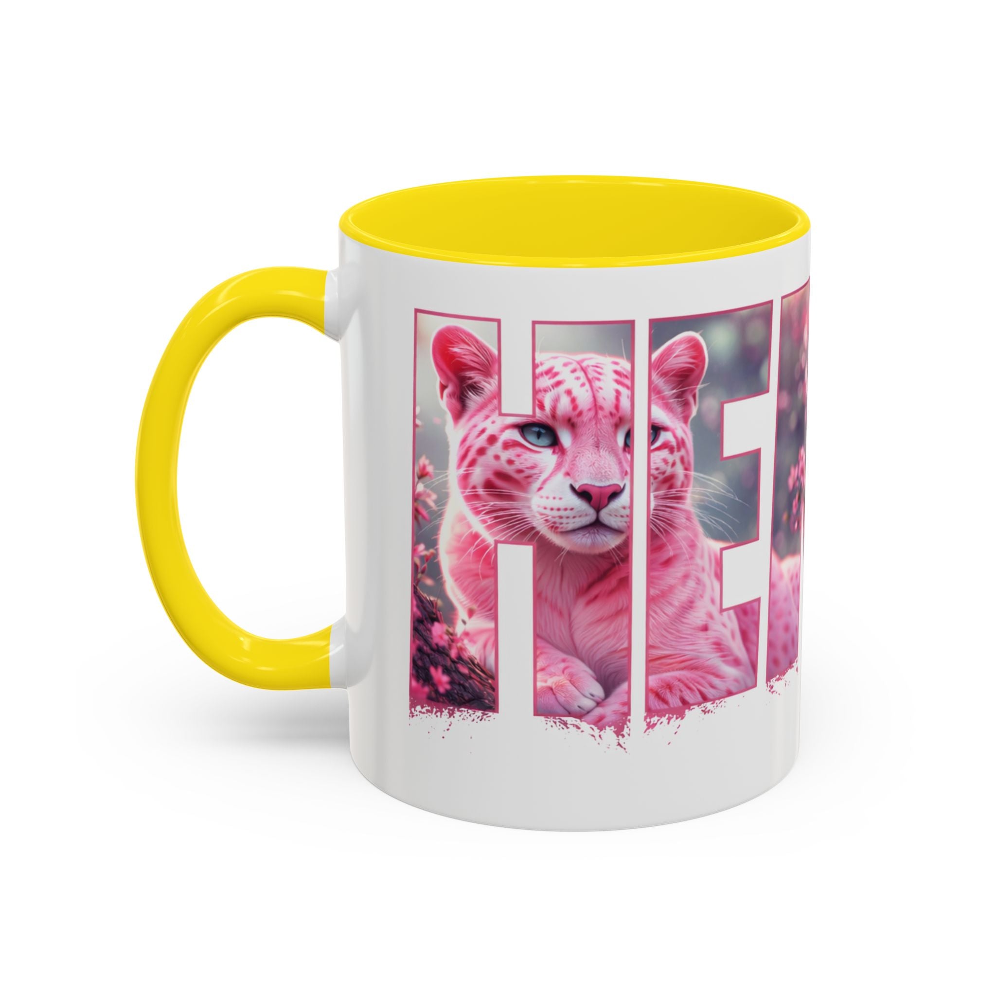 Accent Coffee Mug — 'Hemby' Floral Name Design (11/15oz)