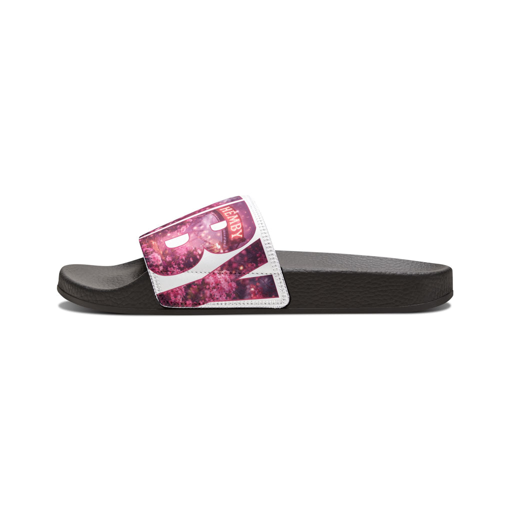 Galaxy Text Slide Sandals — Men's Removable-Strap Pool Slides