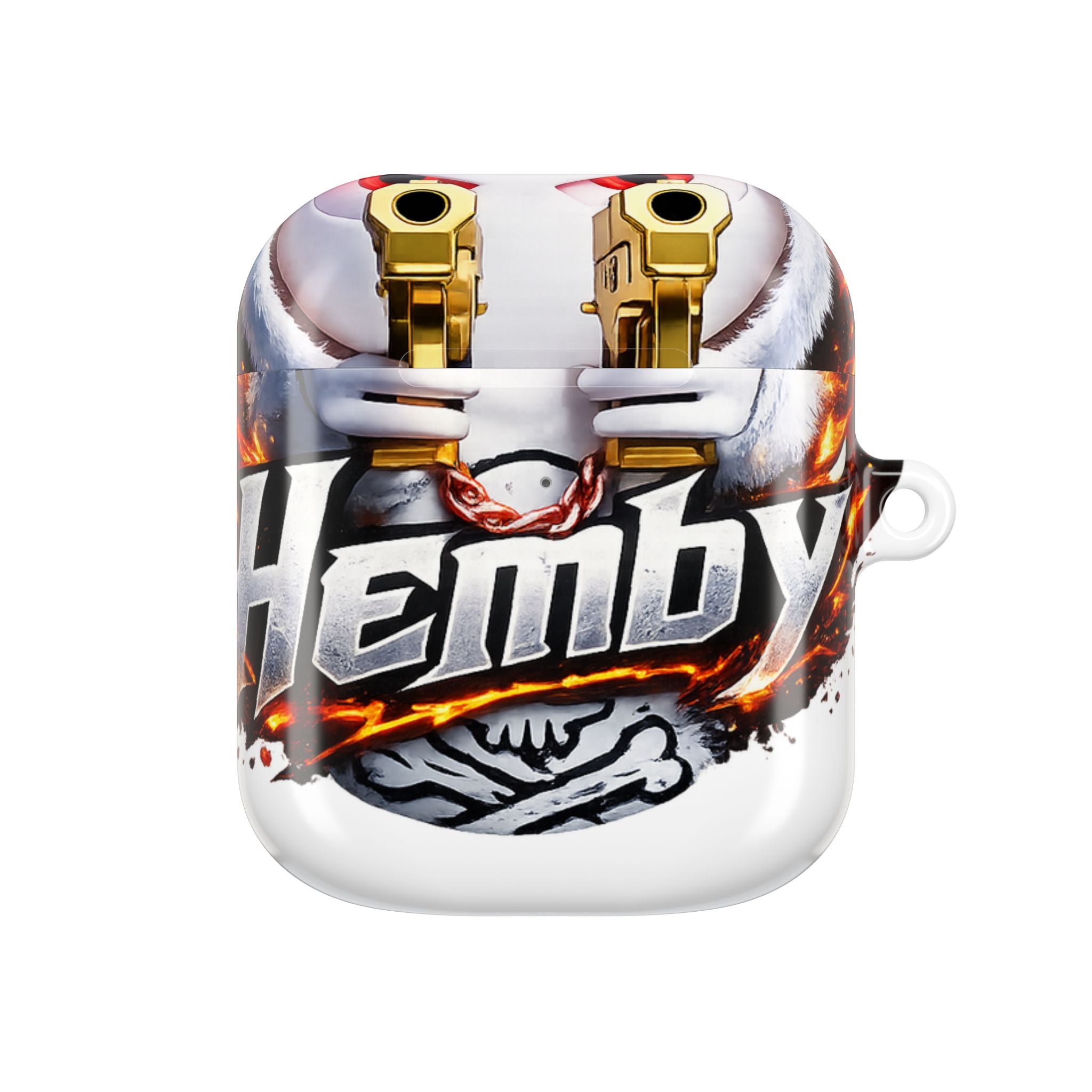 AirPods Case — Flaming Owl 'Hemby' Protective Cover