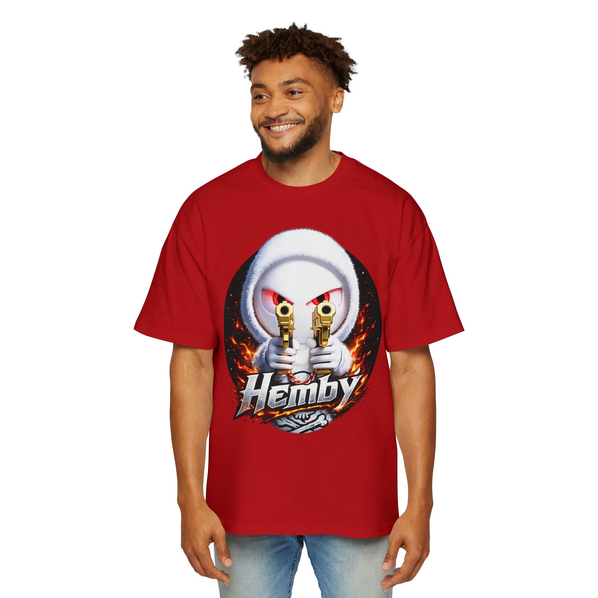 Distressed Neon Bear Graphic Sweatshirt — 'Hemby' Streetwear Crewneck