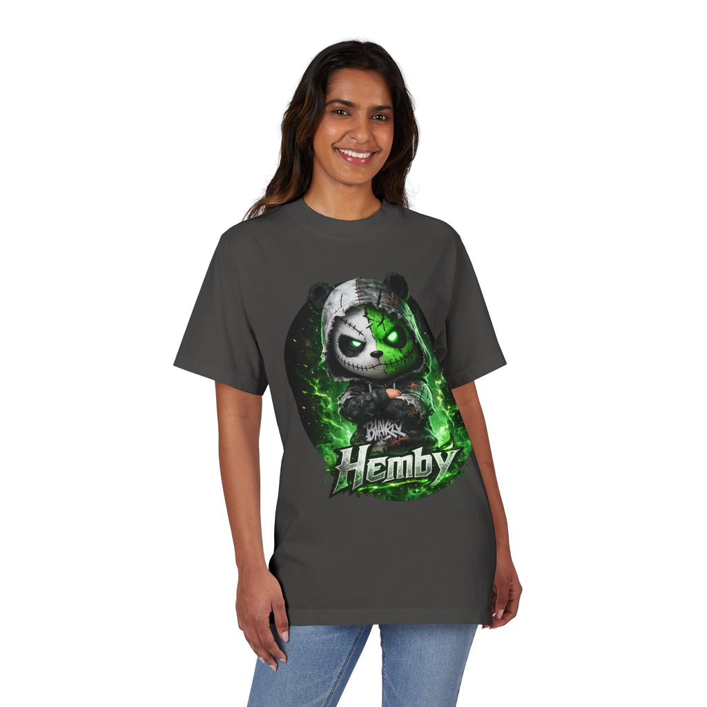 Distressed Neon Bear Graphic Sweatshirt — 'Hemby' Streetwear Crewneck