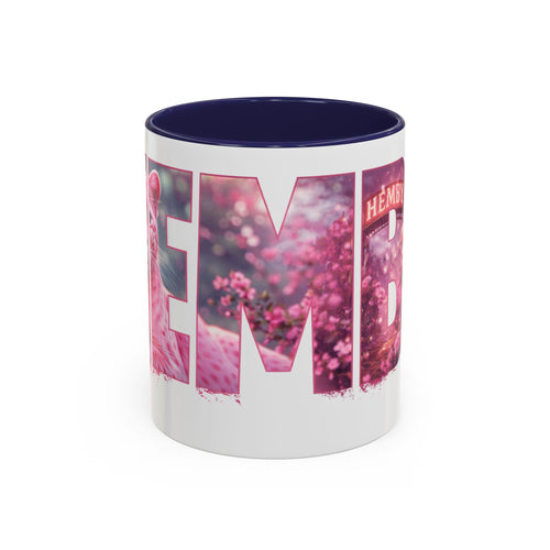 Accent Coffee Mug — 'Hemby' Floral Name Design (11/15oz)