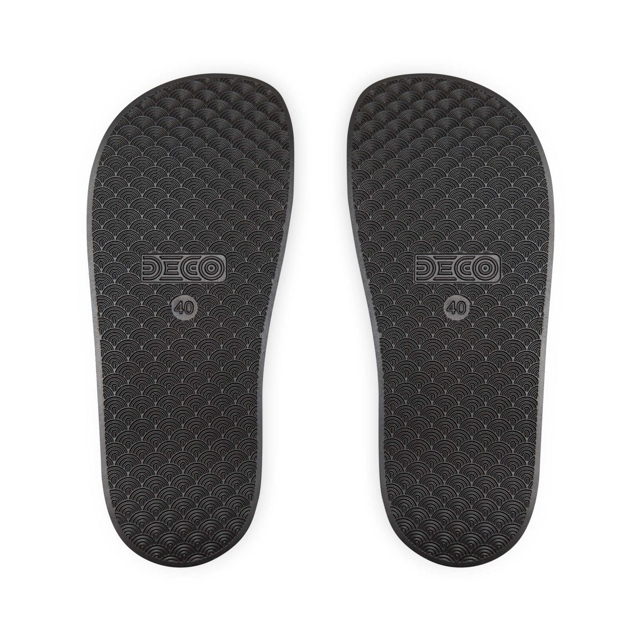 Galaxy Text Slide Sandals — Men's Removable-Strap Pool Slides