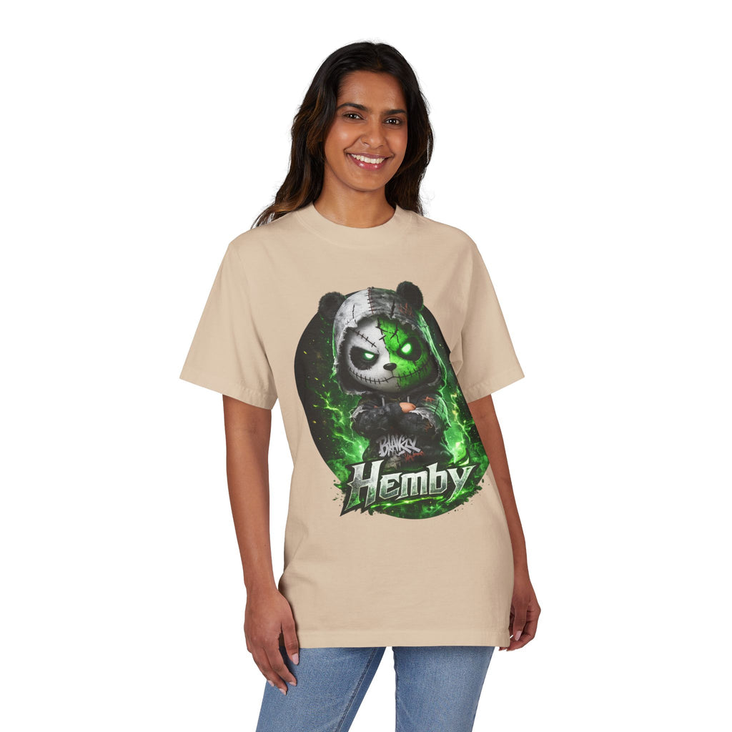 Distressed Neon Bear Graphic Sweatshirt — 'Hemby' Streetwear Crewneck