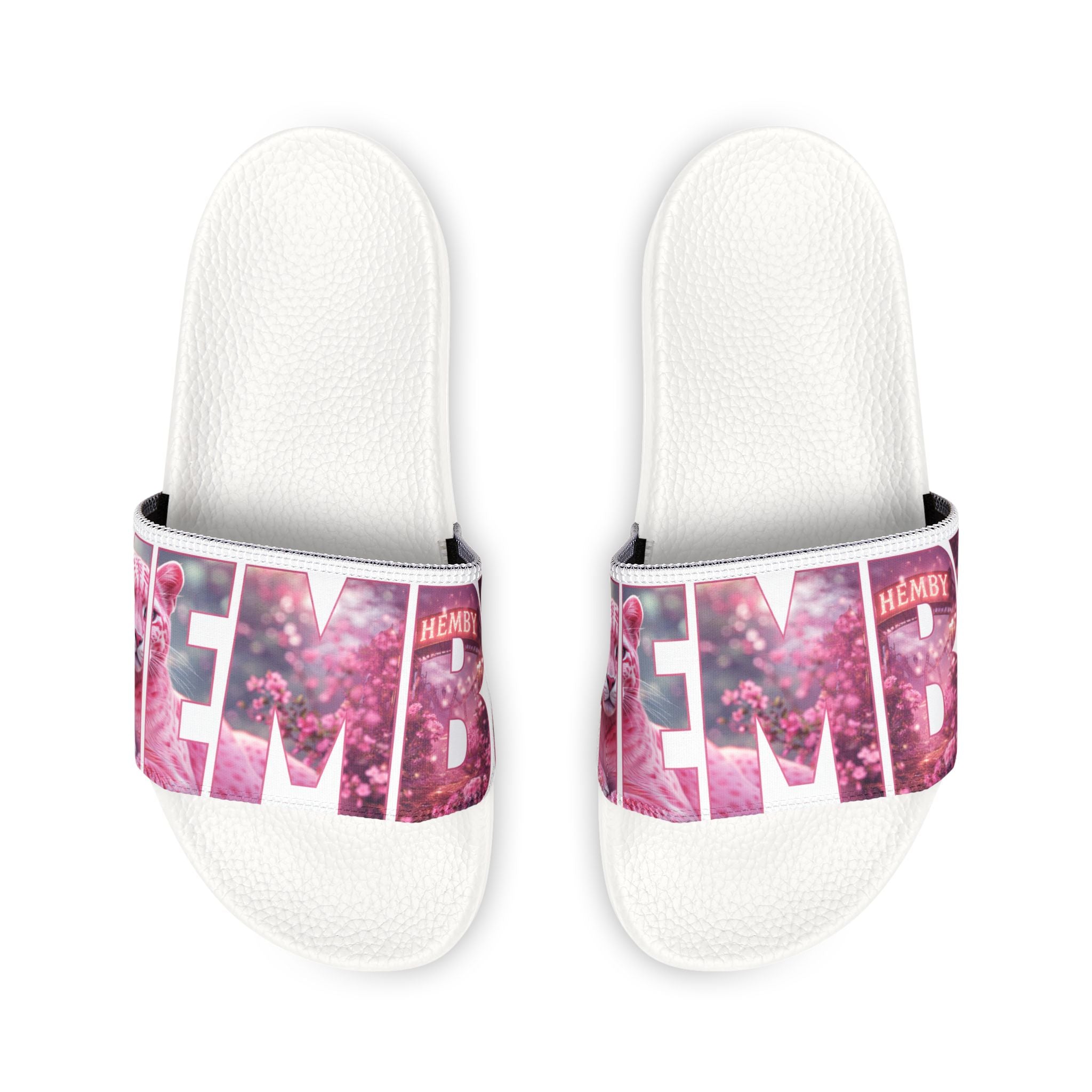 Galaxy Text Slide Sandals — Men's Removable-Strap Pool Slides