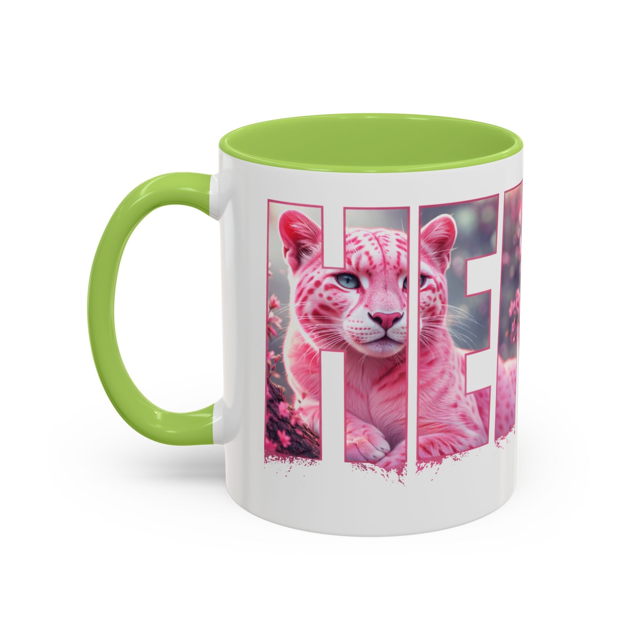 Accent Coffee Mug — 'Hemby' Floral Name Design (11/15oz)