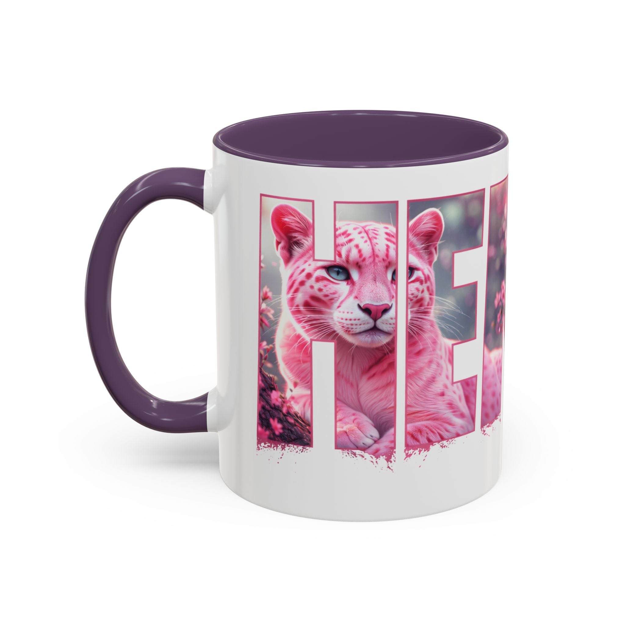 Accent Coffee Mug — 'Hemby' Floral Name Design (11/15oz)